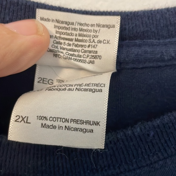 Keep calm and chive on funny Gildan 2xl blue t shirt chef cook - Picture 4 of 6